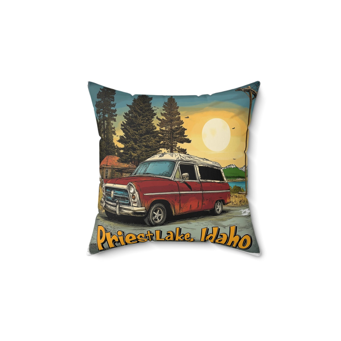 Priest Lake Hot Rod Pillow