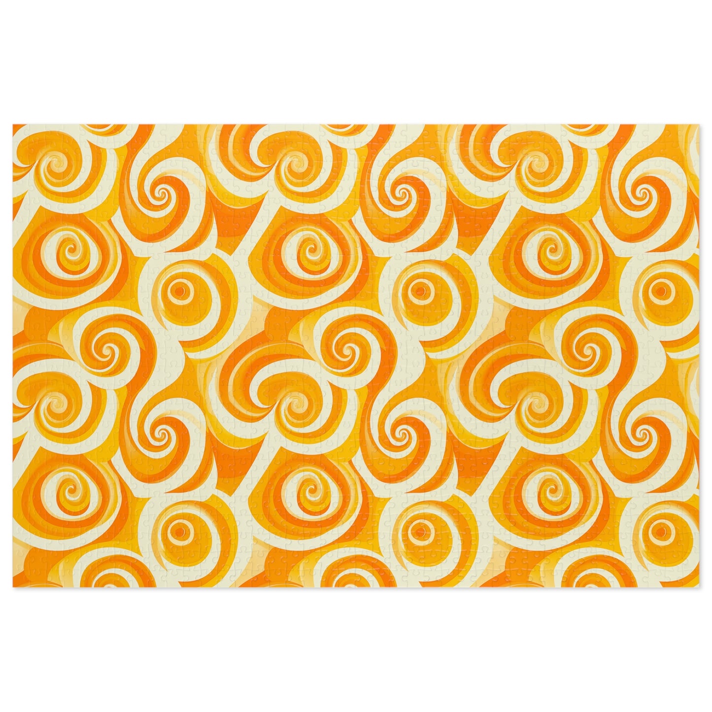 Yellow Swirlino Jigsaw Puzzle 2