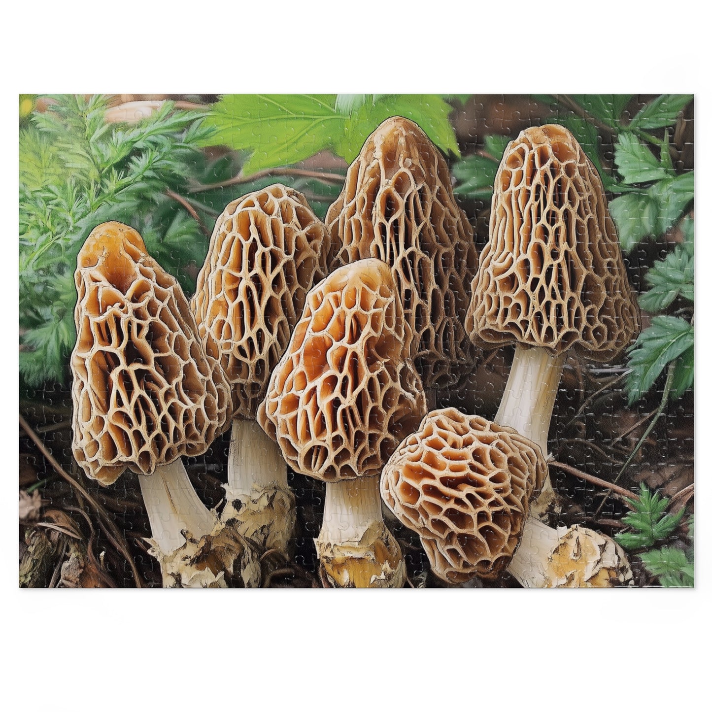 Priest Lake Morel Mushroom Jigsaw Puzzle