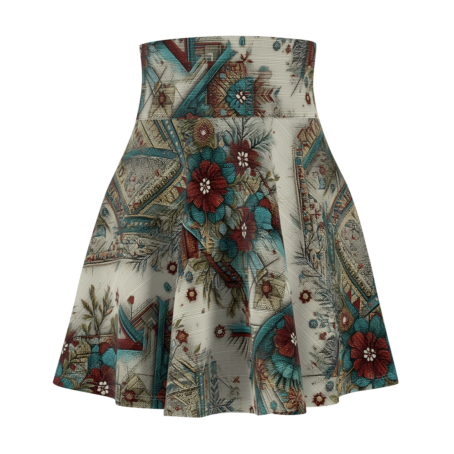 Huichol Beads Skater Skirt