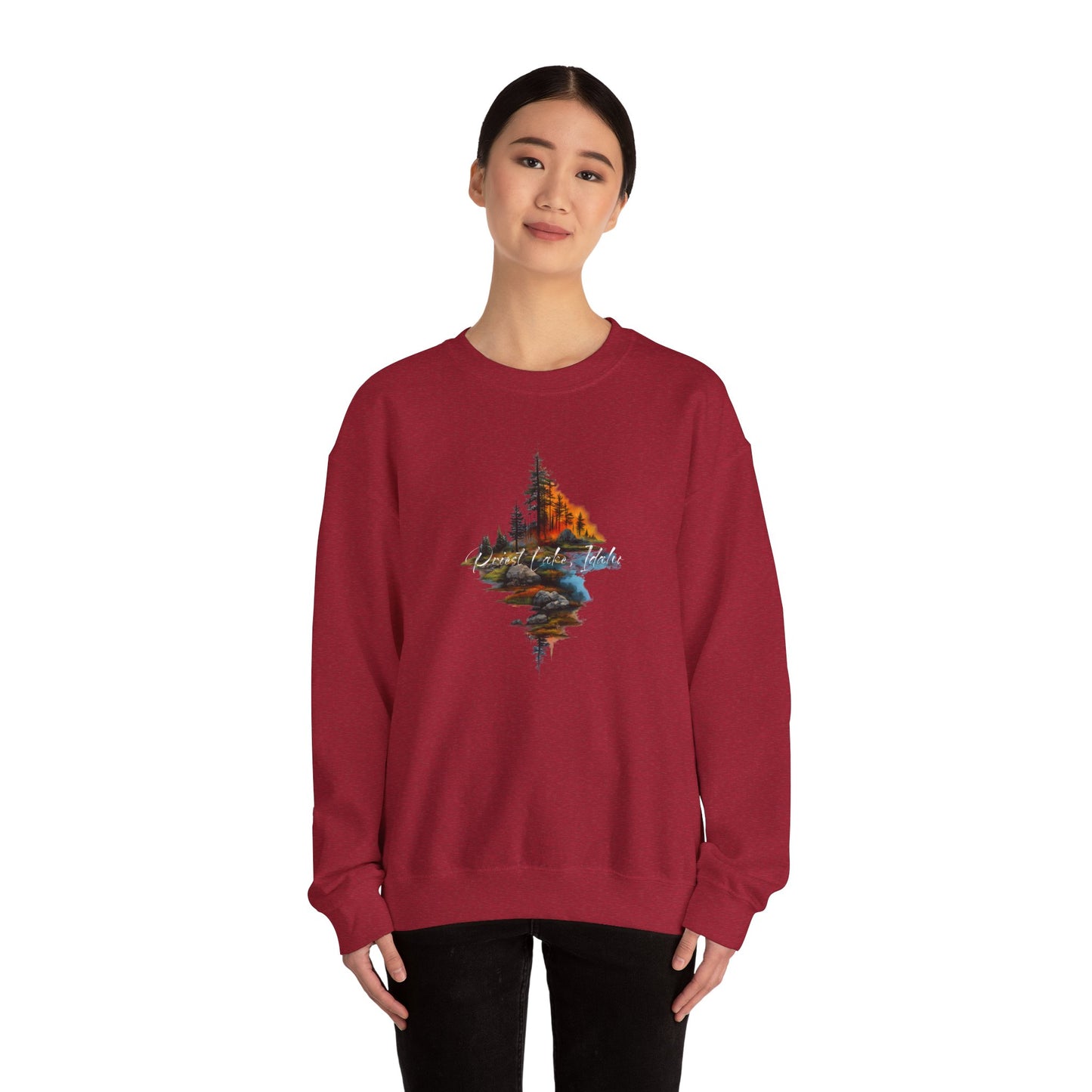 Priest Lake Point Heavy Blend™ Crewneck Sweatshirt