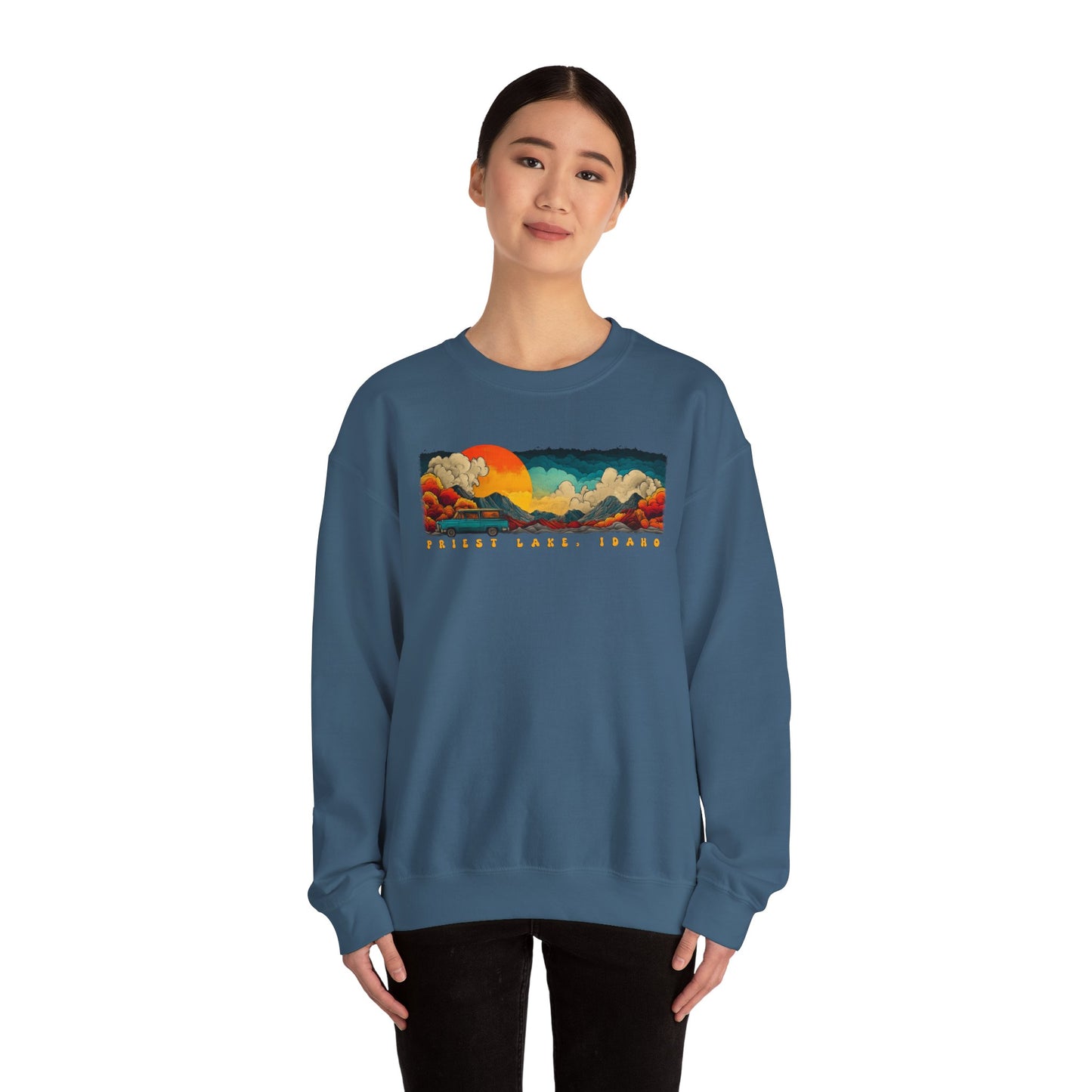 Priest Lake Vacation Crewneck Sweatshirt