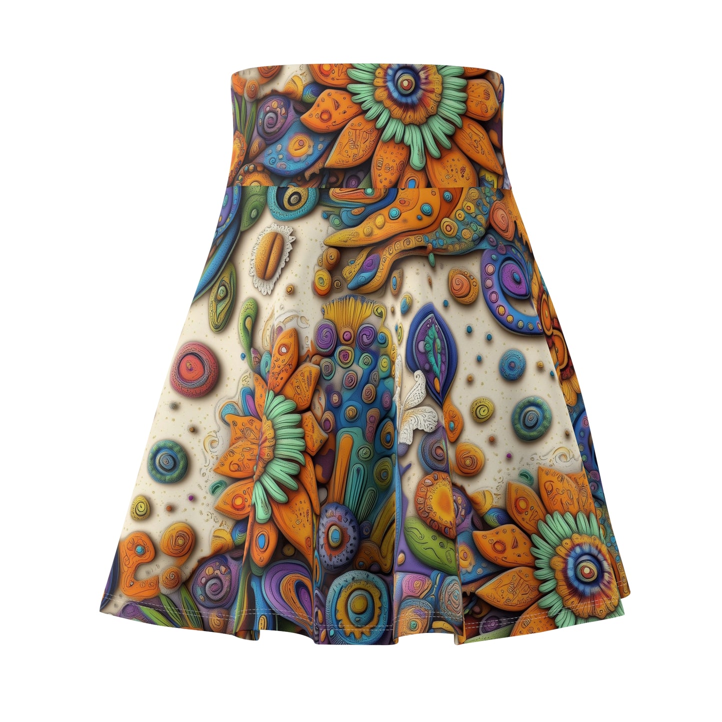 Abstract Oasis - Skater Skirt