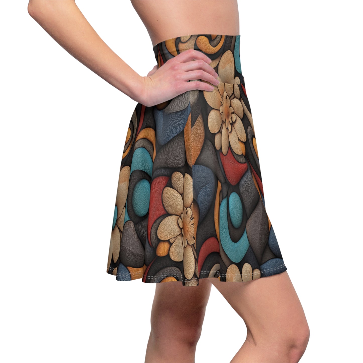 Organic Swirls - Skater Skirt