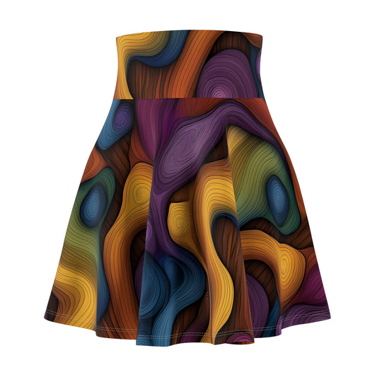 Swirling Symphony - Skater Skirt