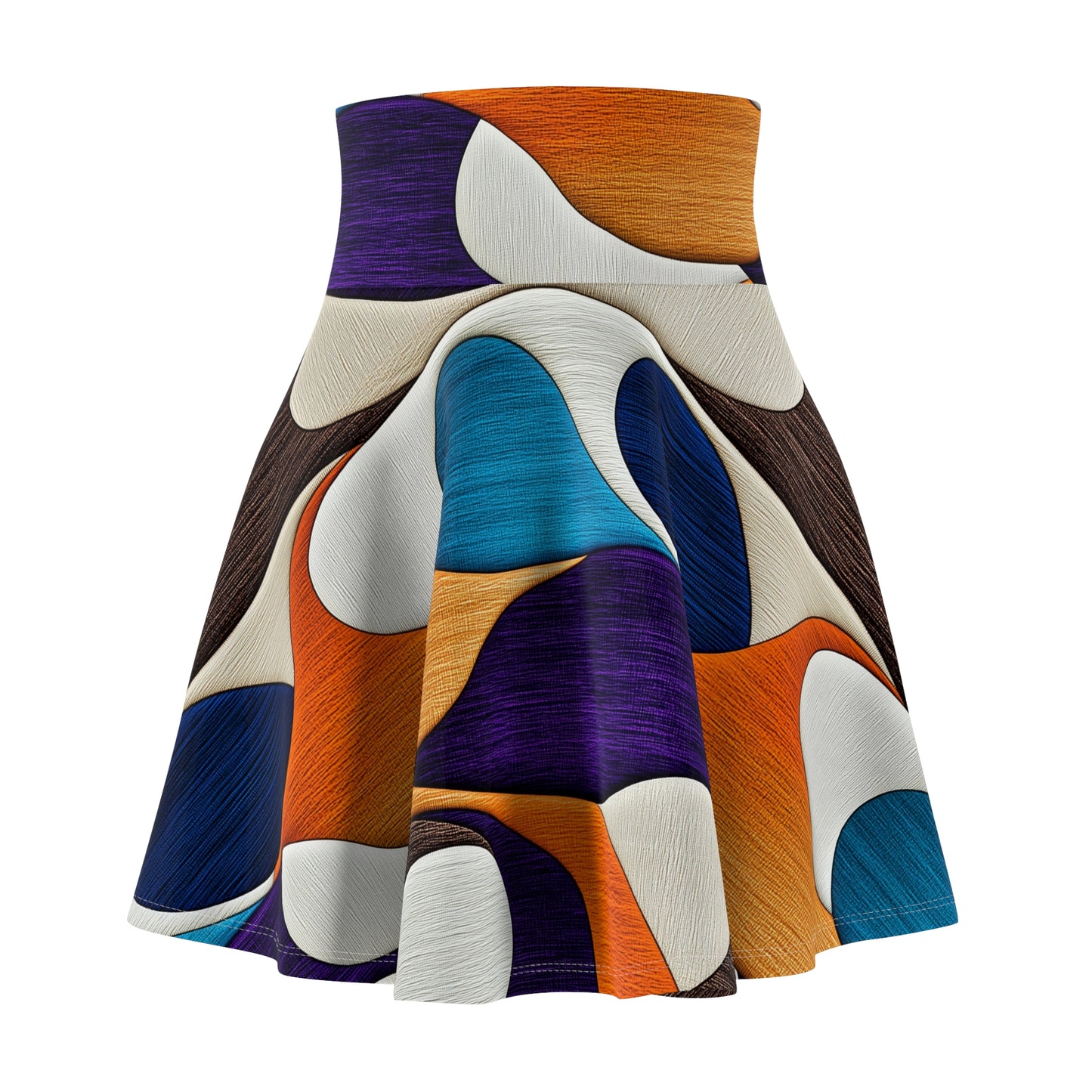 Rhythmic Abstraction - Skater Skirt