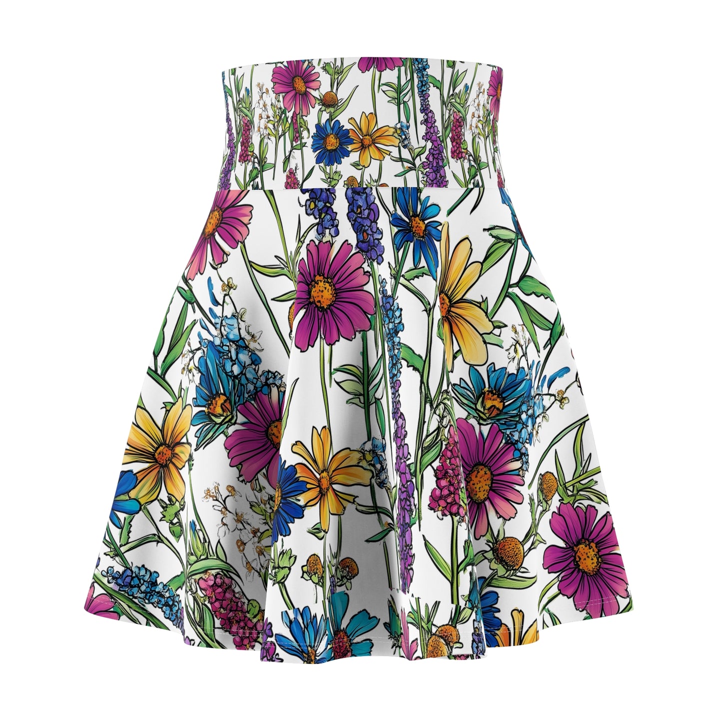 Priest Lake Wildflower Women's Skater Skirt #2