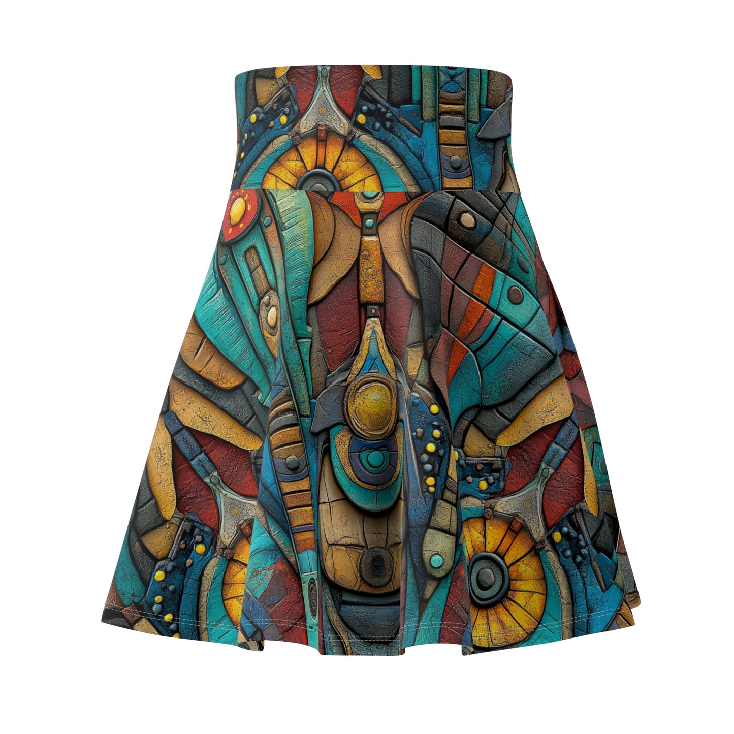 Geometric Dreamcatcher - Skater Skirt