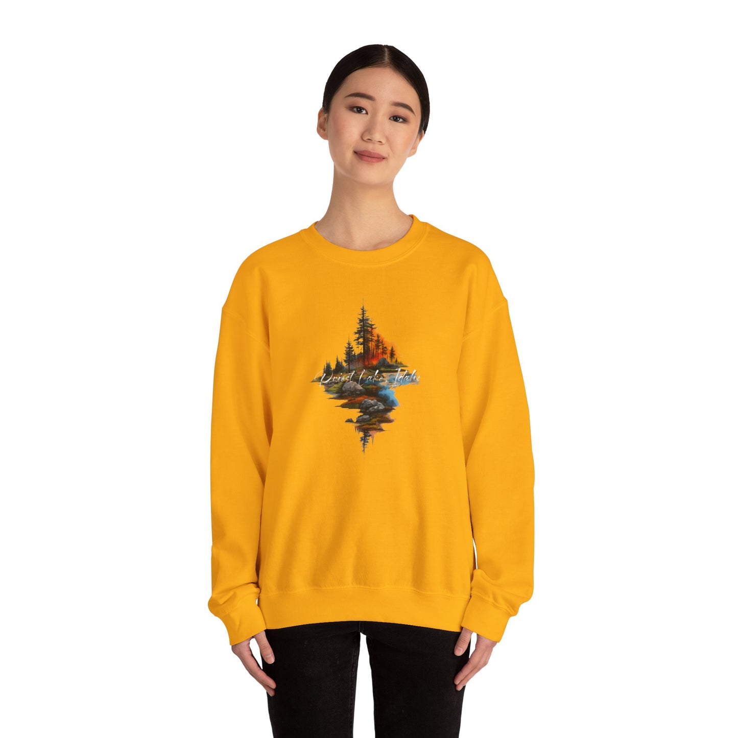 Priest Lake Point Heavy Blend™ Crewneck Sweatshirt