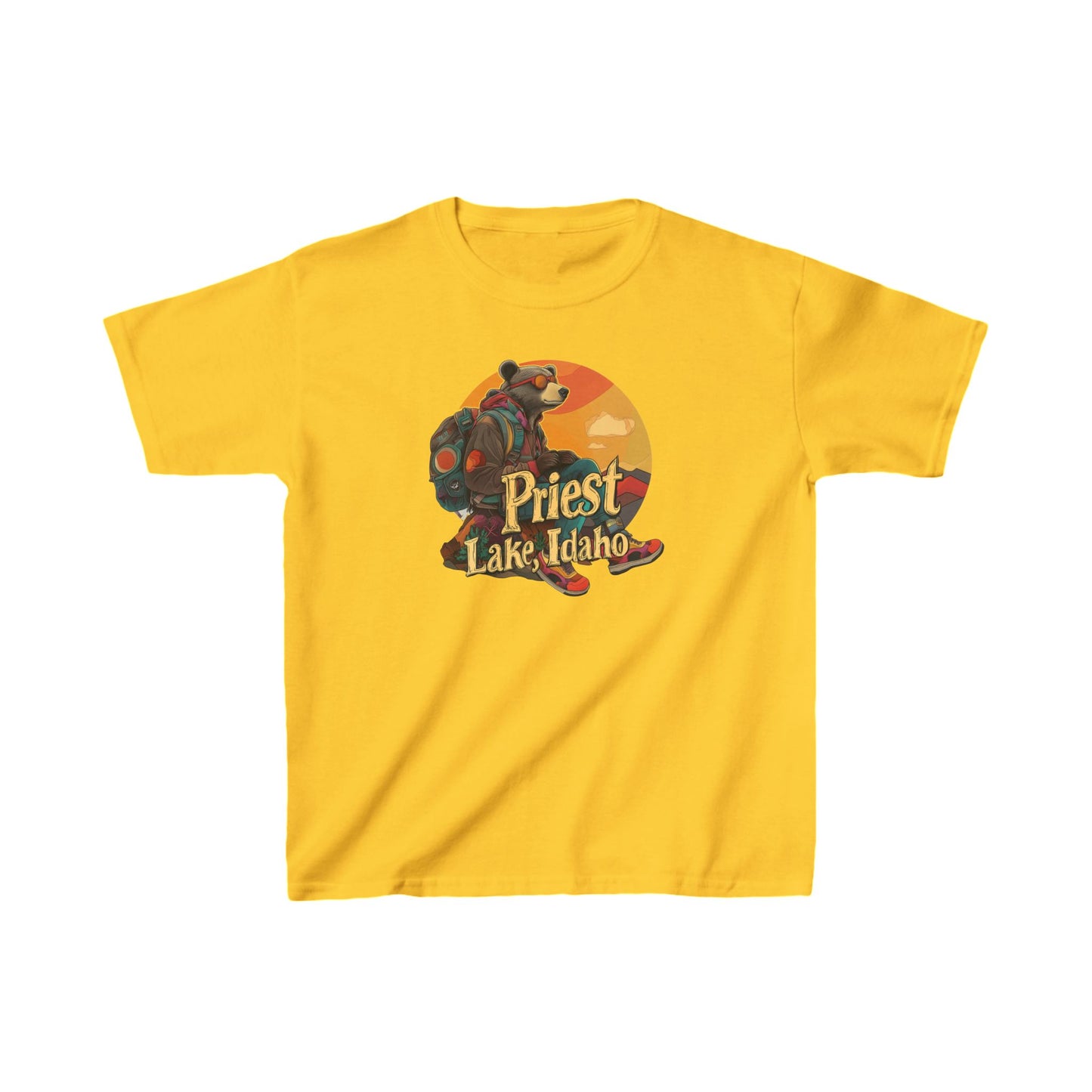 Hiker Bear 1 Kids T-shirt