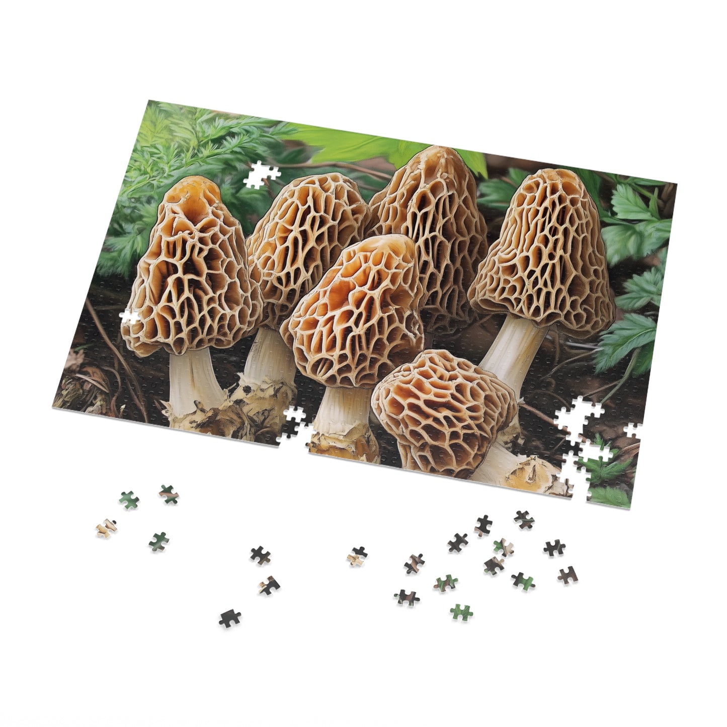 Priest Lake Morel Mushroom Jigsaw Puzzle