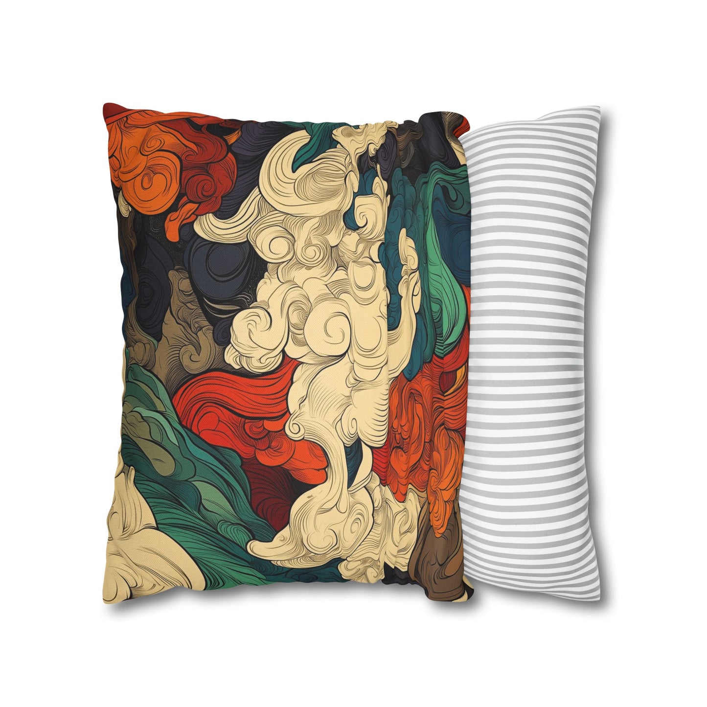 Turbulent Dreams - Square Polyester Pillowcase