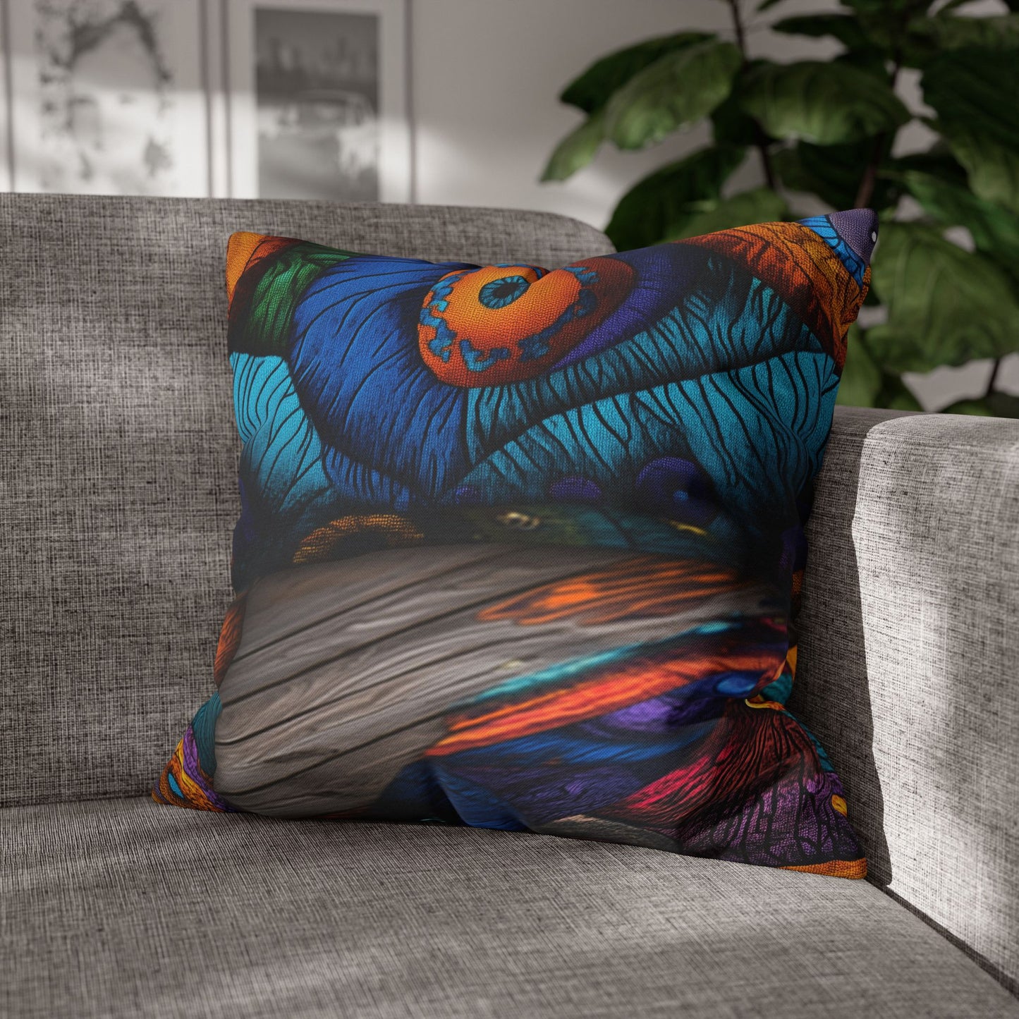 Kaleidoscopic Visions- Square Polyester Pillowcase