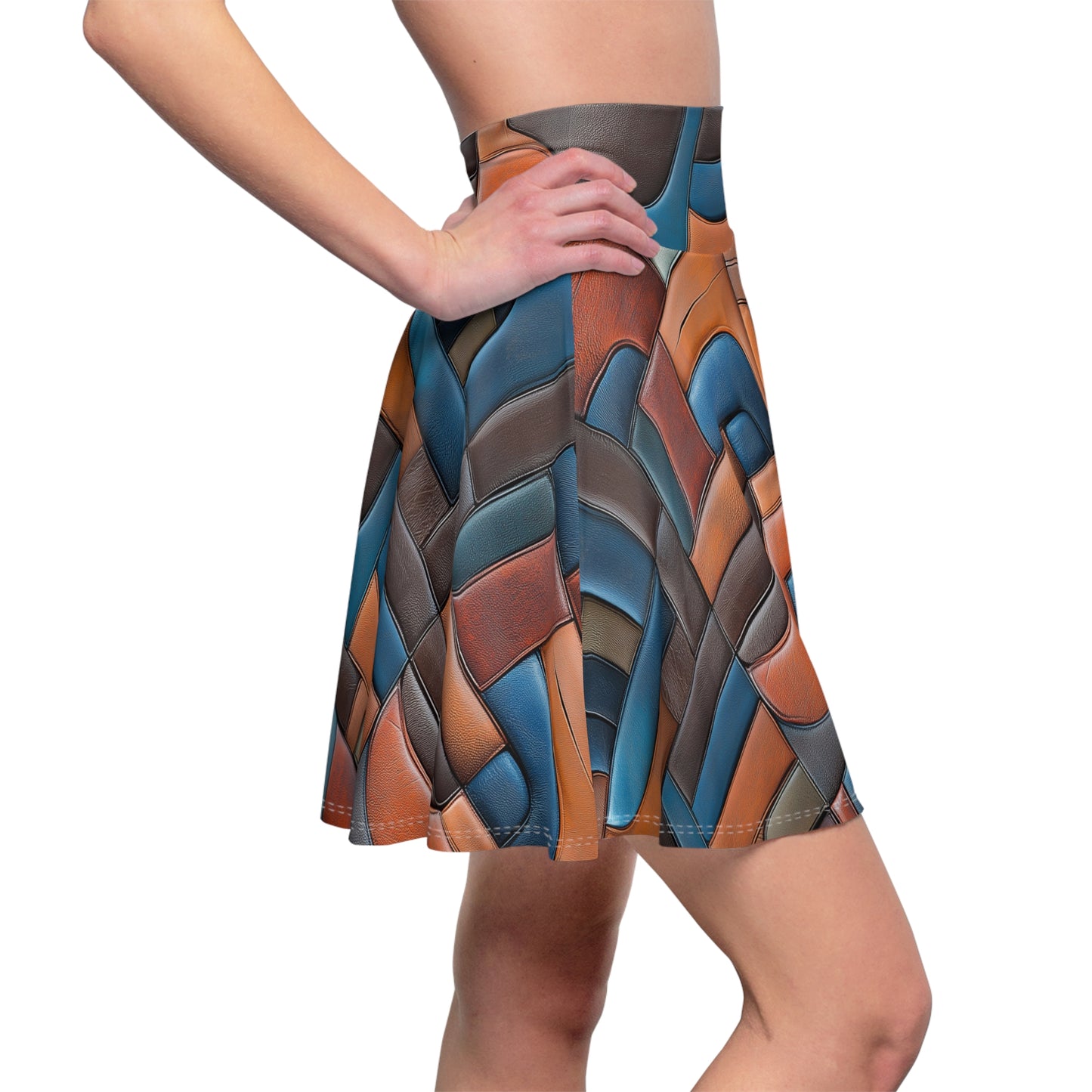 Abstract Geometry Skater Skirt