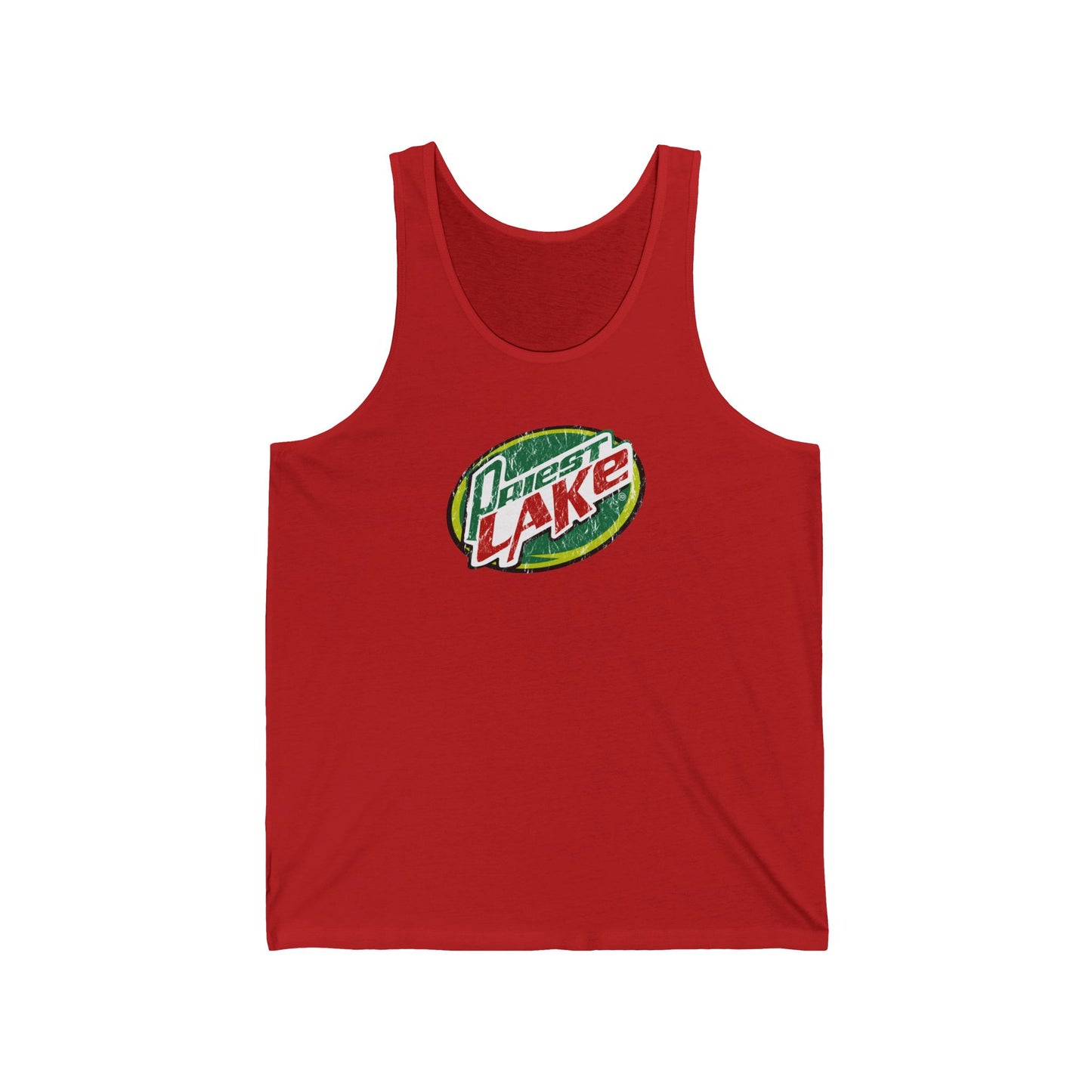 Priest Lake Dew Unisex Jersey Tank