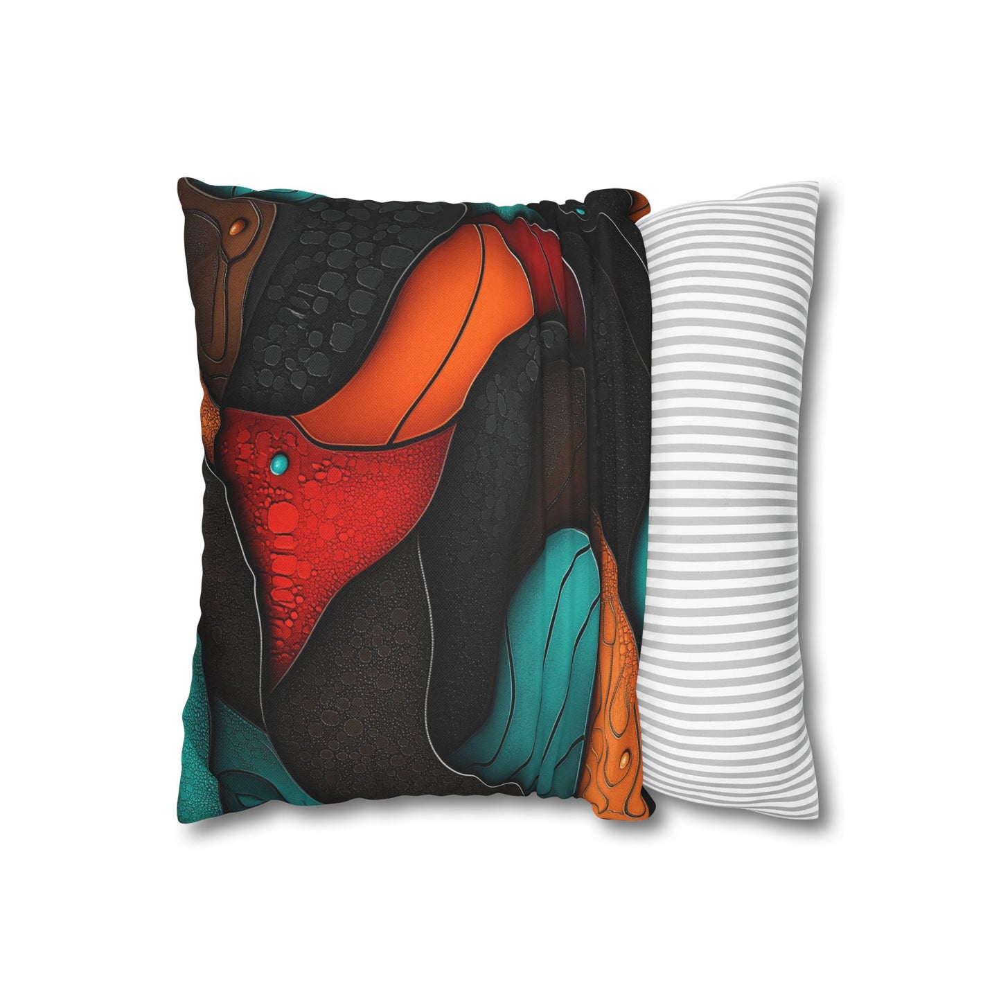 Cellular Symphony - Square Polyester Pillowcase