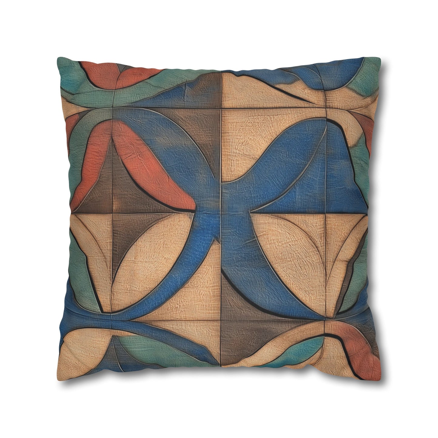 Waves of Harmony - Square Polyester Pillowcase