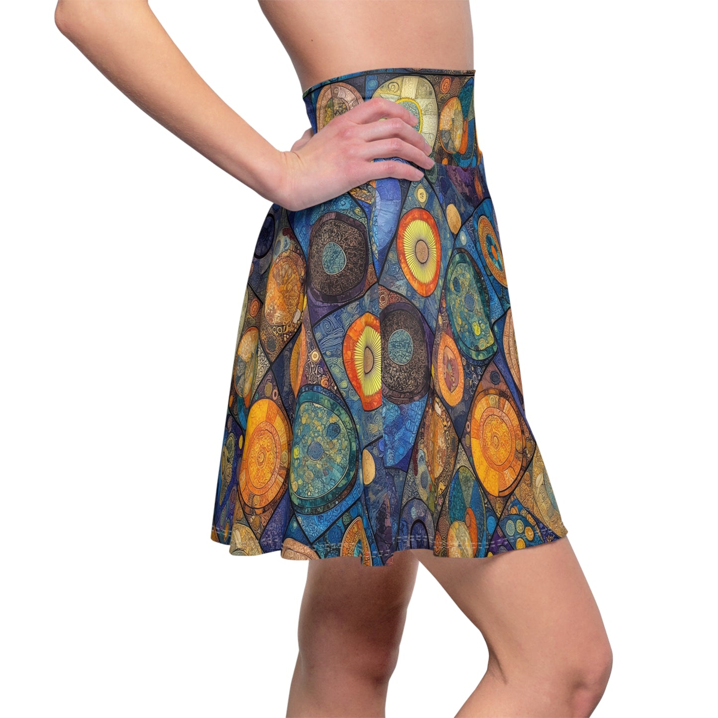 Cosmic Mosaic - Skater Skirt