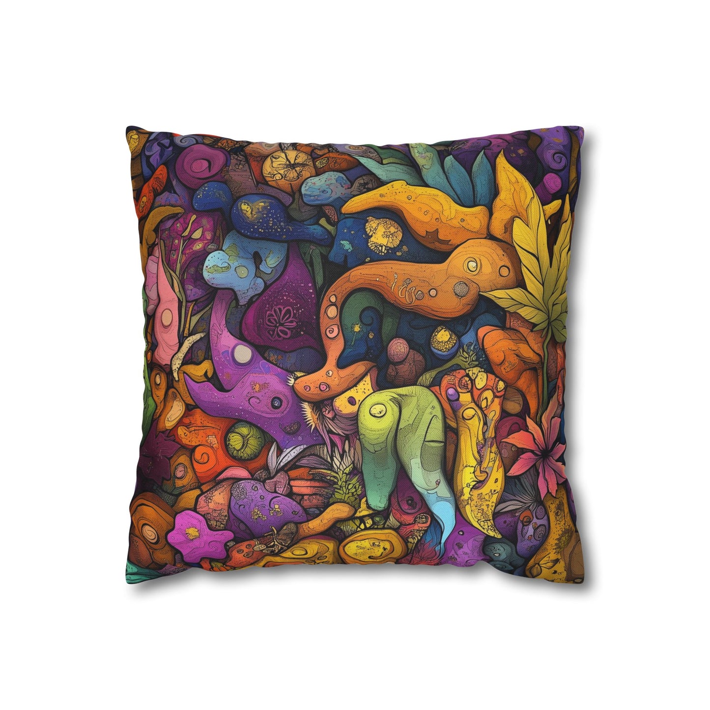 Kaleidoscopic Dream- Square Polyester Pillowcase