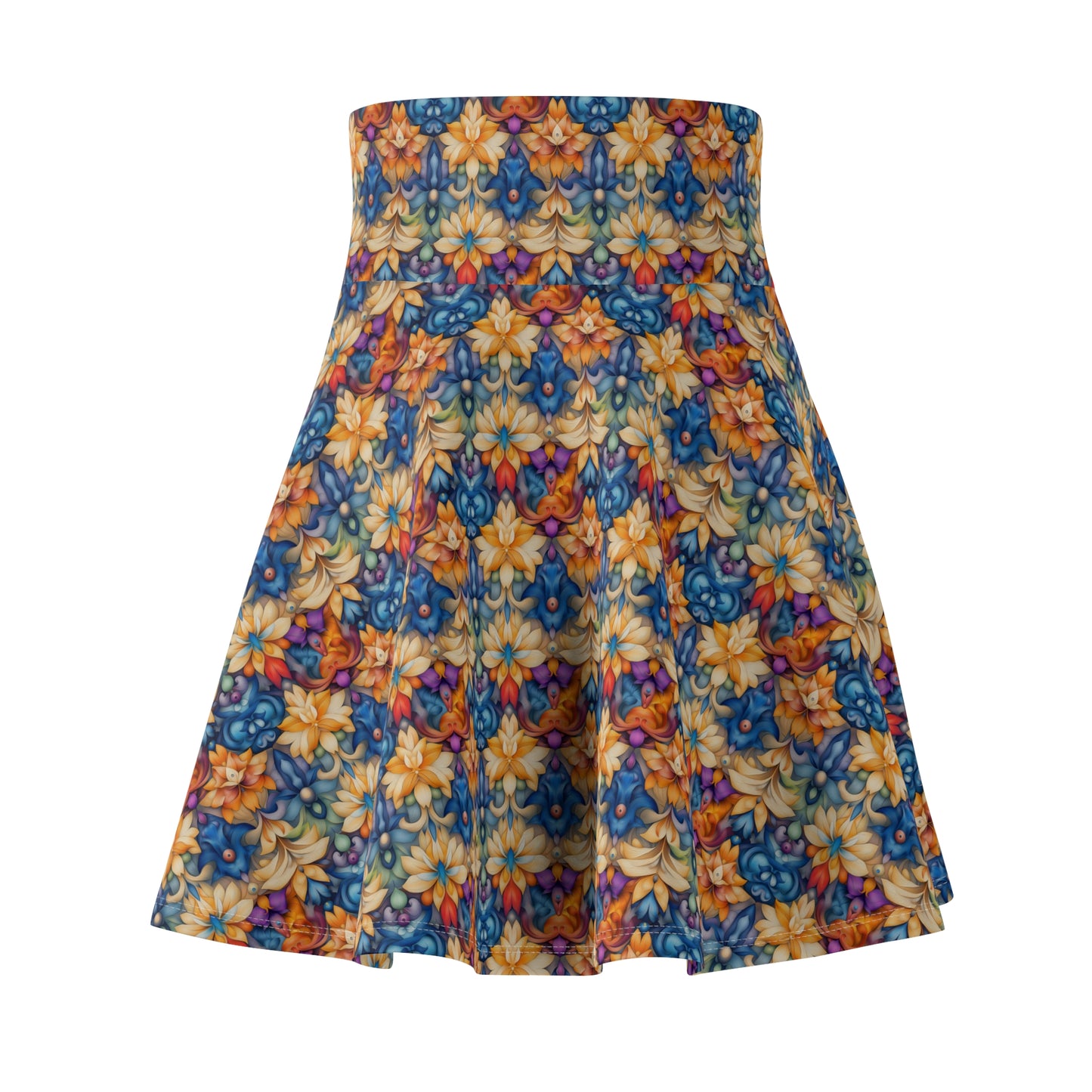 Abstract Garden Dreams Skater Skirt