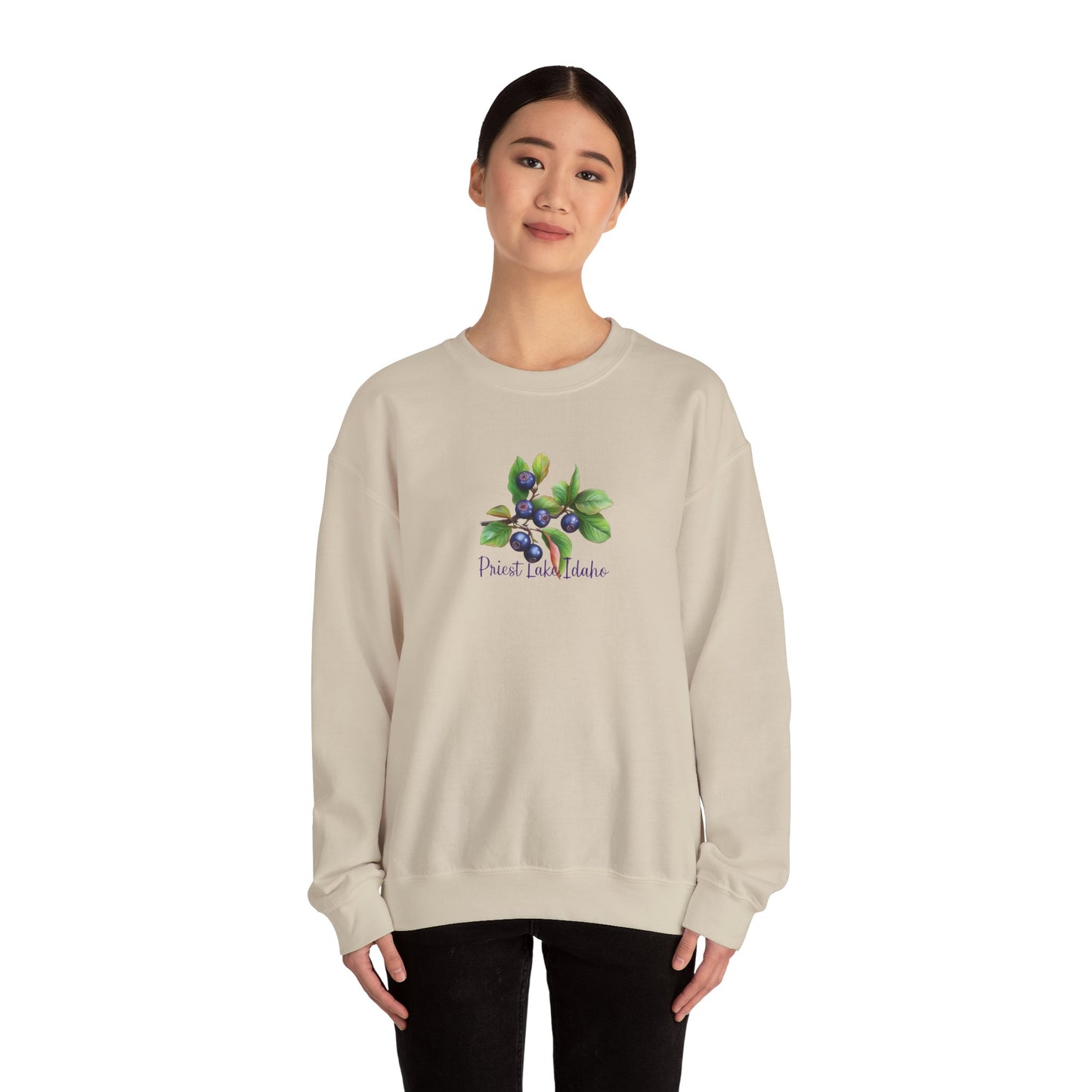 Priest Lake Huckleberry Unisex Heavy Blend™ Crewneck Sweatshirt