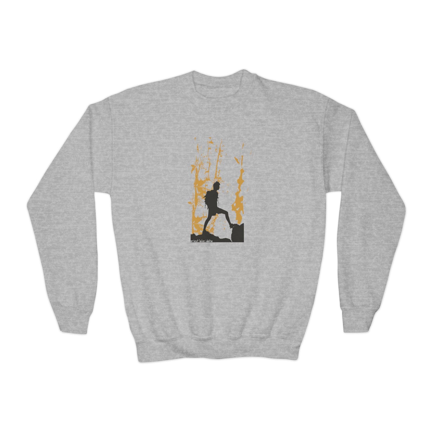 Priest Lake Hiker Youth Crewneck Sweatshirt