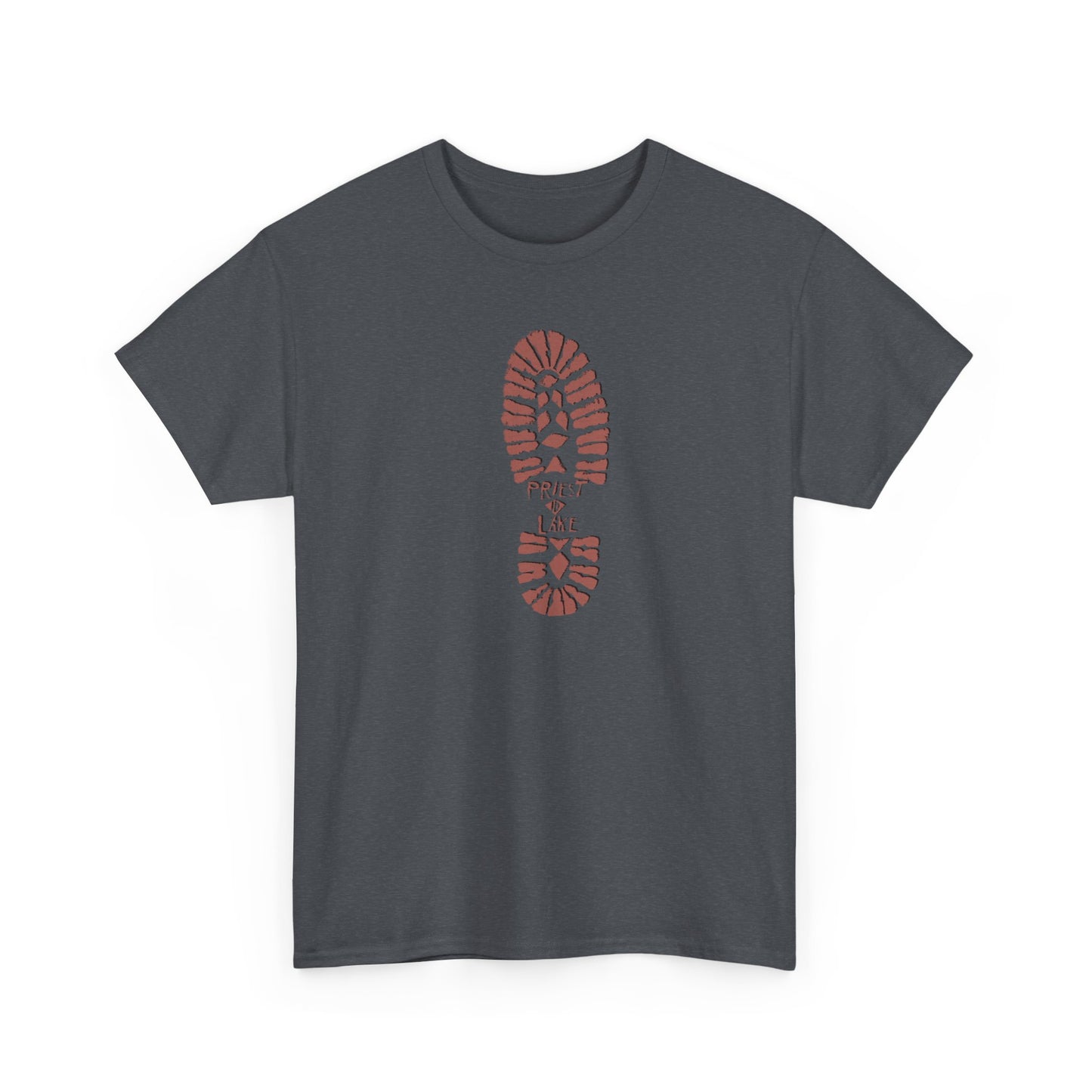 Classic 1990’s Priest Lake Boot Print Unisex Heavy Cotton Tee