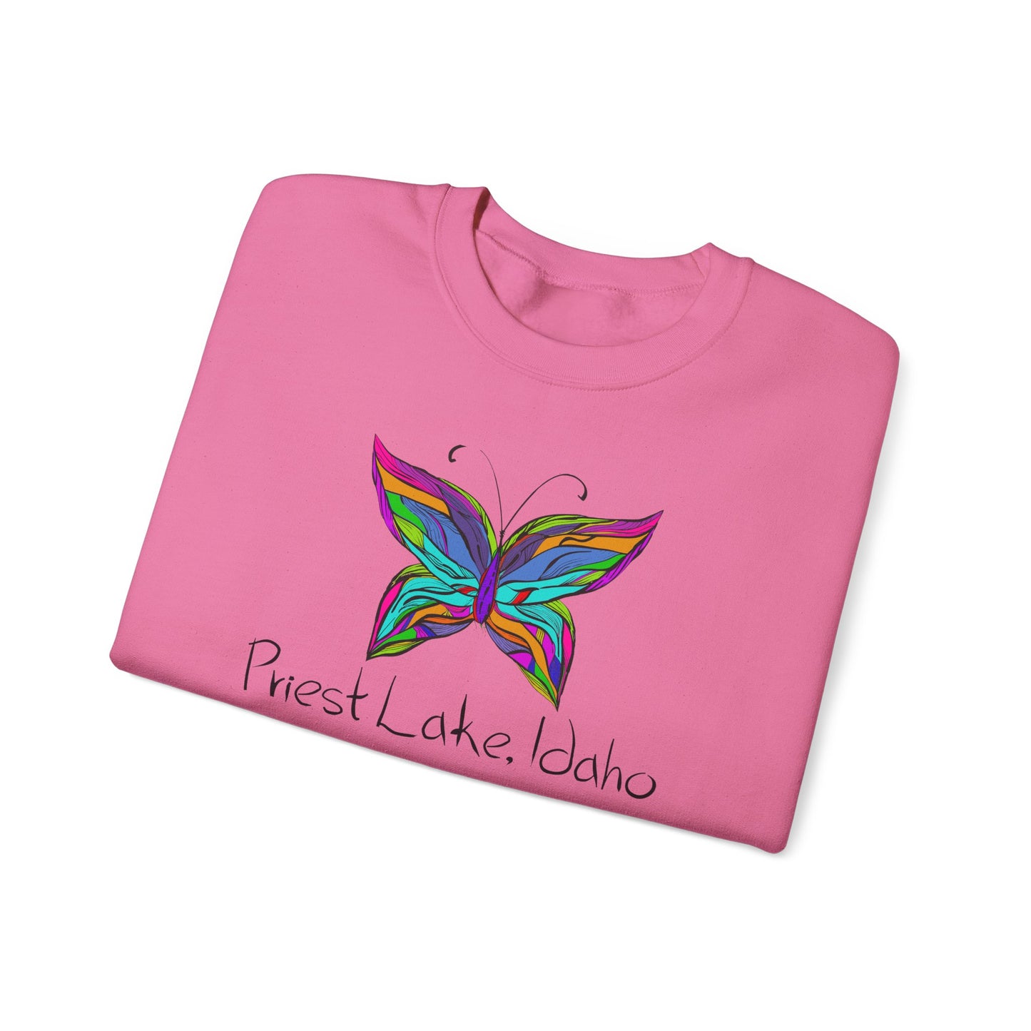 Priest Lake Butterfly Unisex Heavy Blend™ Crewneck Sweatshirt