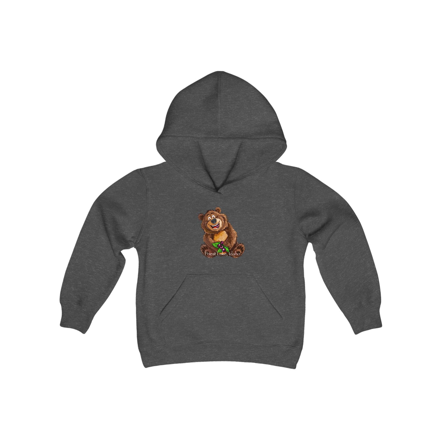 Priest Lake Huckle Bear Youth Heavy Blend Hooded Sweatshirt