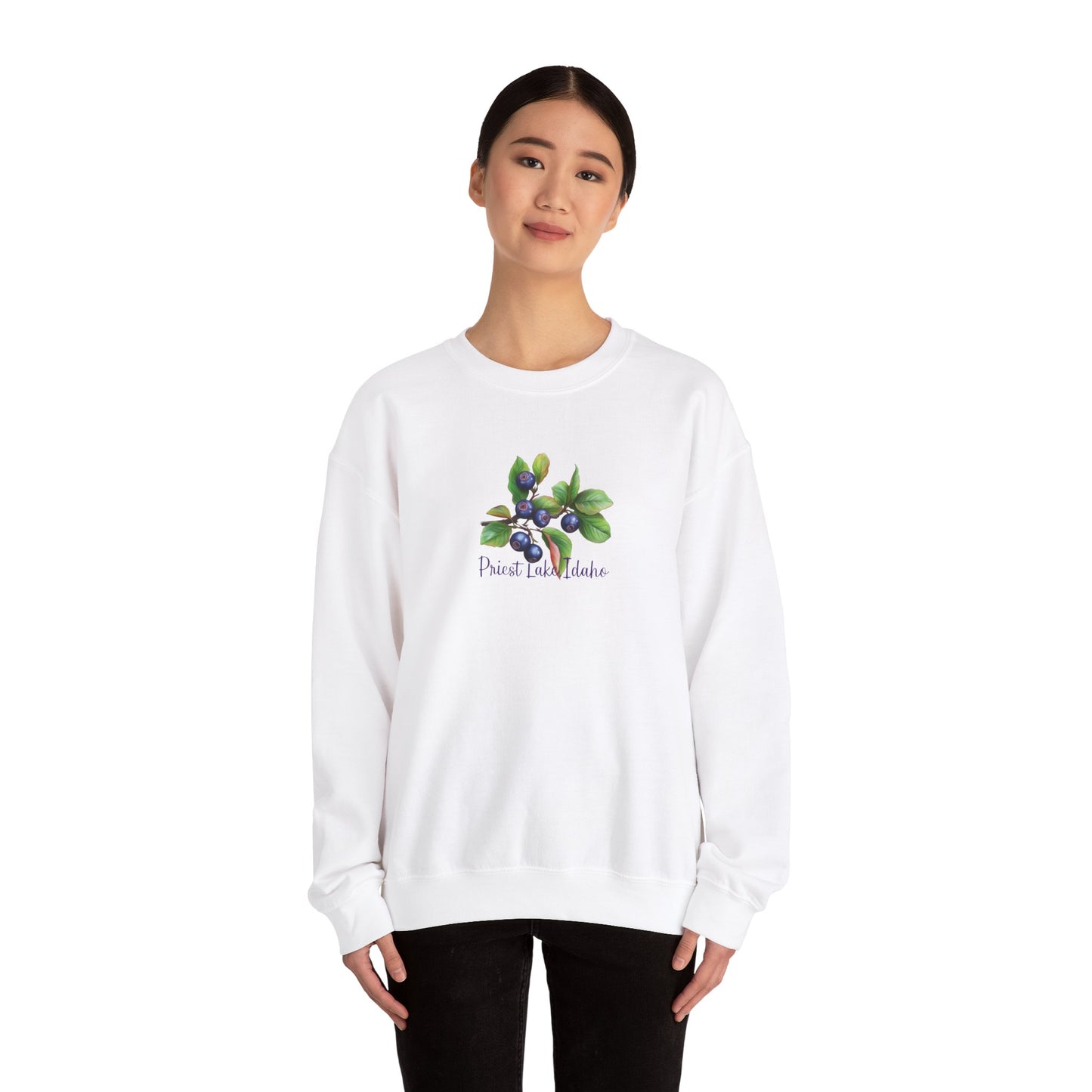 Priest Lake Huckleberry Unisex Heavy Blend™ Crewneck Sweatshirt