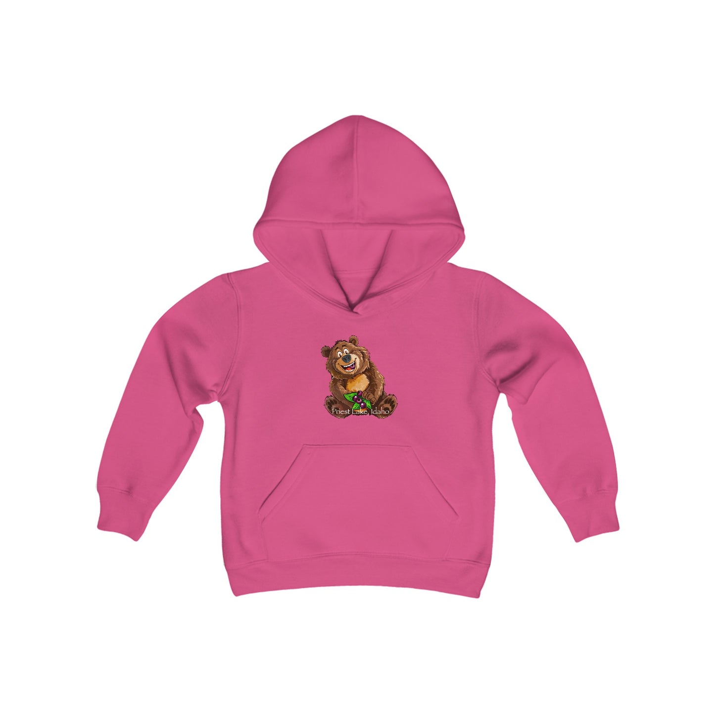 Priest Lake Huckle Bear Youth Heavy Blend Hooded Sweatshirt