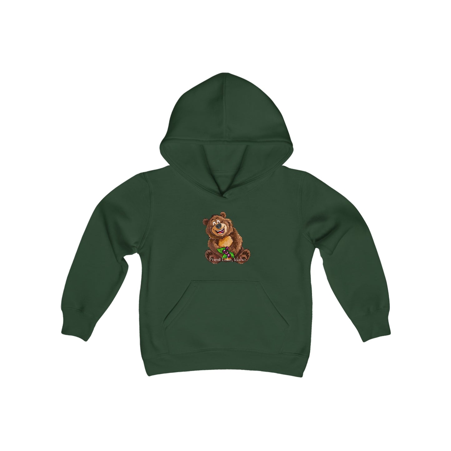 Priest Lake Huckle Bear Youth Heavy Blend Hooded Sweatshirt