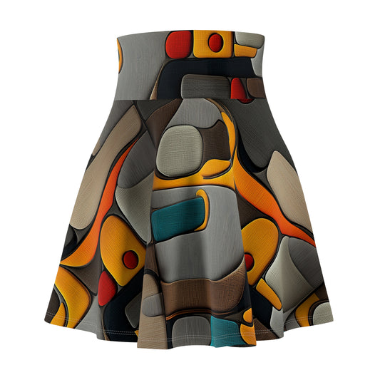 Mosaic Rhythms - Skater Skirt