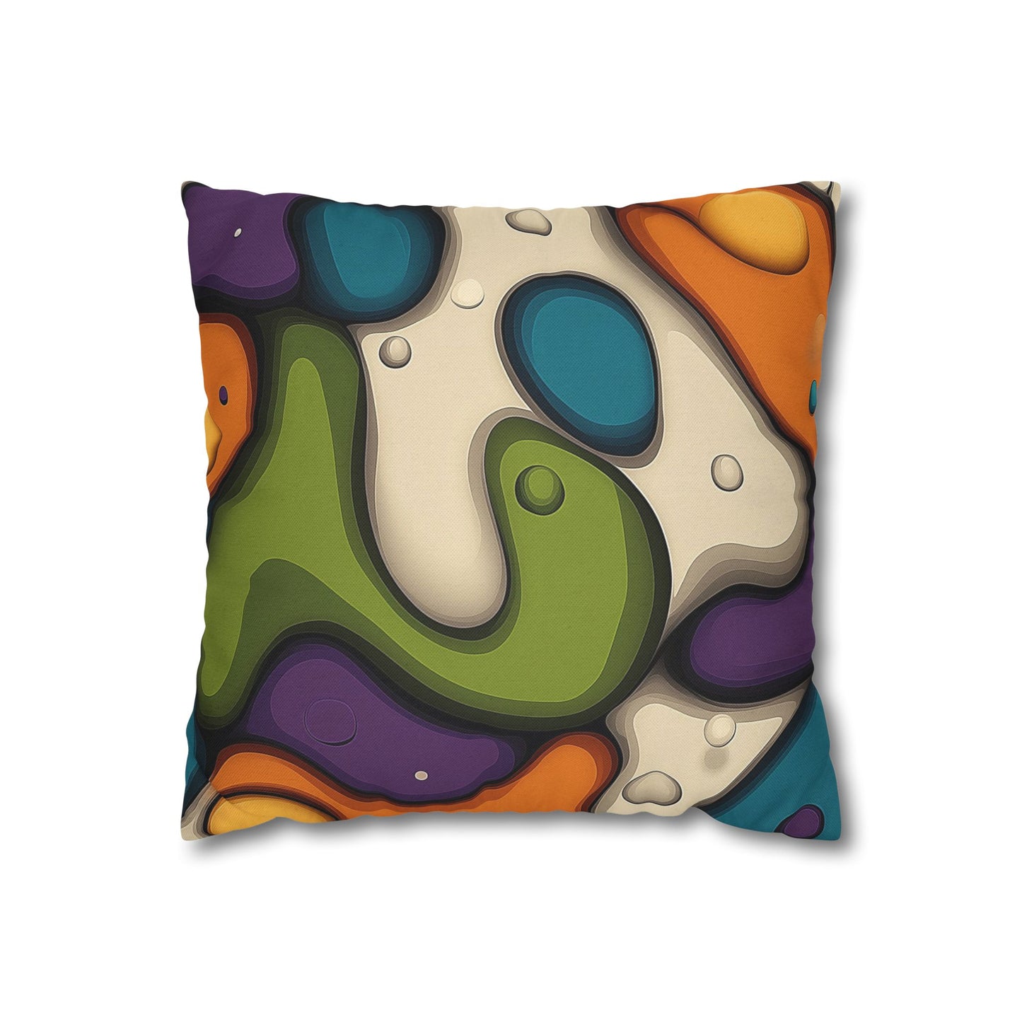 Lava Lamp Dreams- Square Polyester Pillowcase