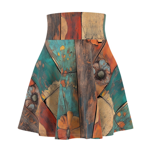 Weathered Petals - Skater Skirt