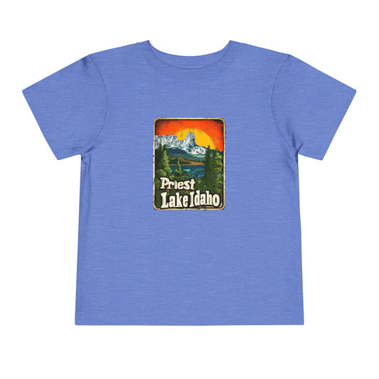 Priest Lake Iconic Chimney Rock Toddler Short Sleeve Tee