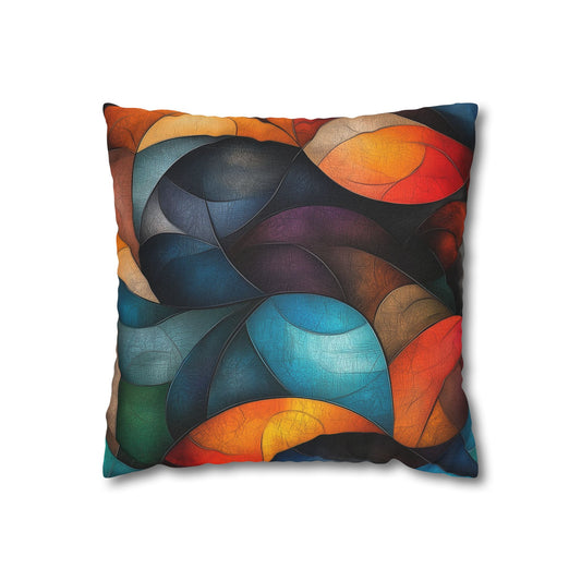 Kaleidoscope Dreams - Square Polyester Pillowcase