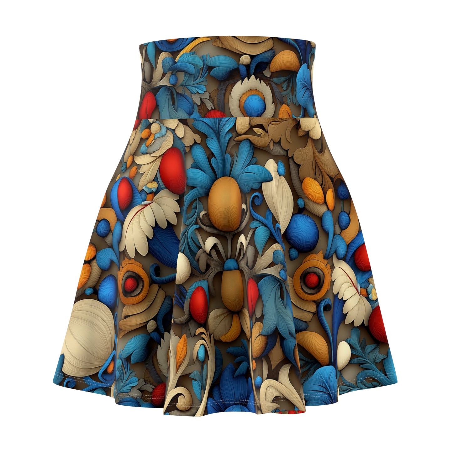 Azure Bloom - Skater Skirt