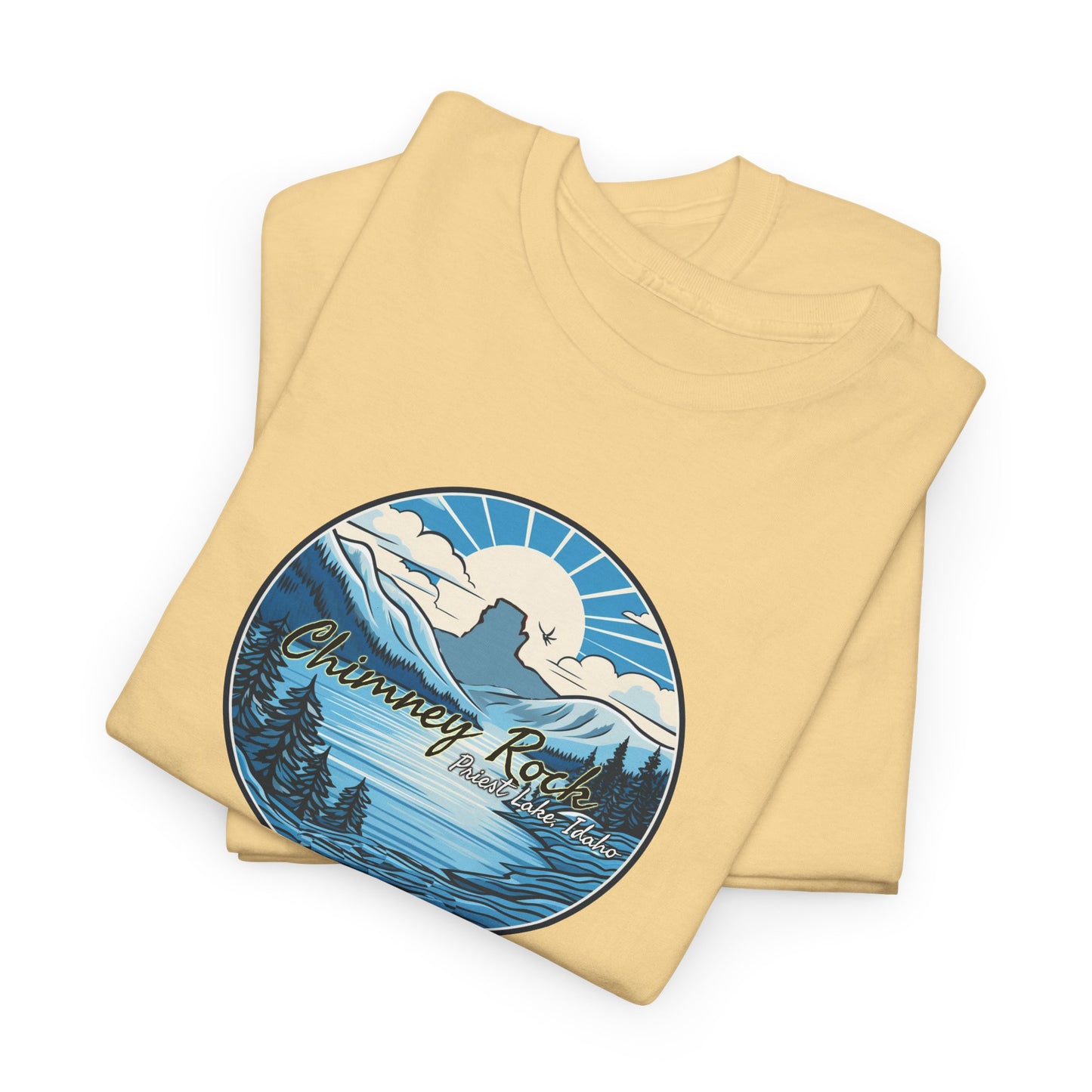 Blue Chimney Rock Unisex Heavy Cotton Tee