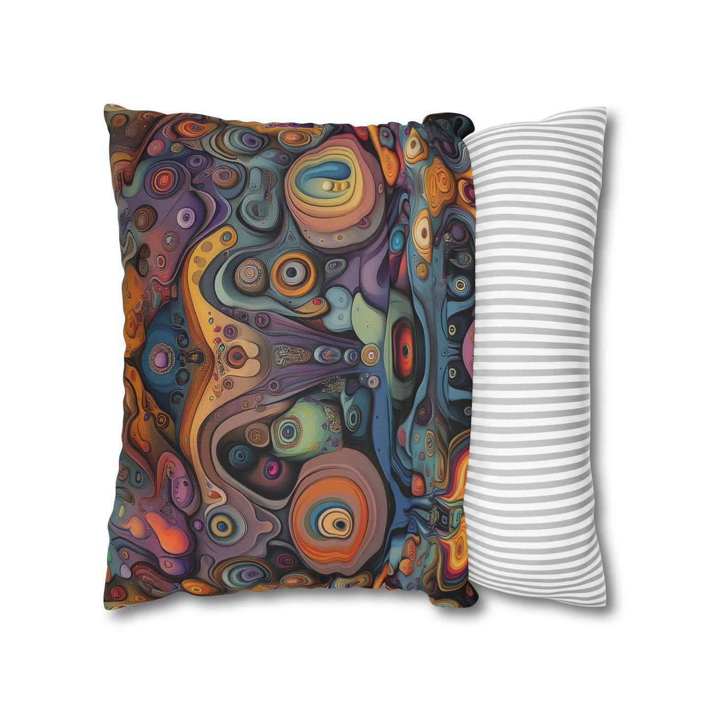 Surreal Vortex- Square Polyester Pillowcase