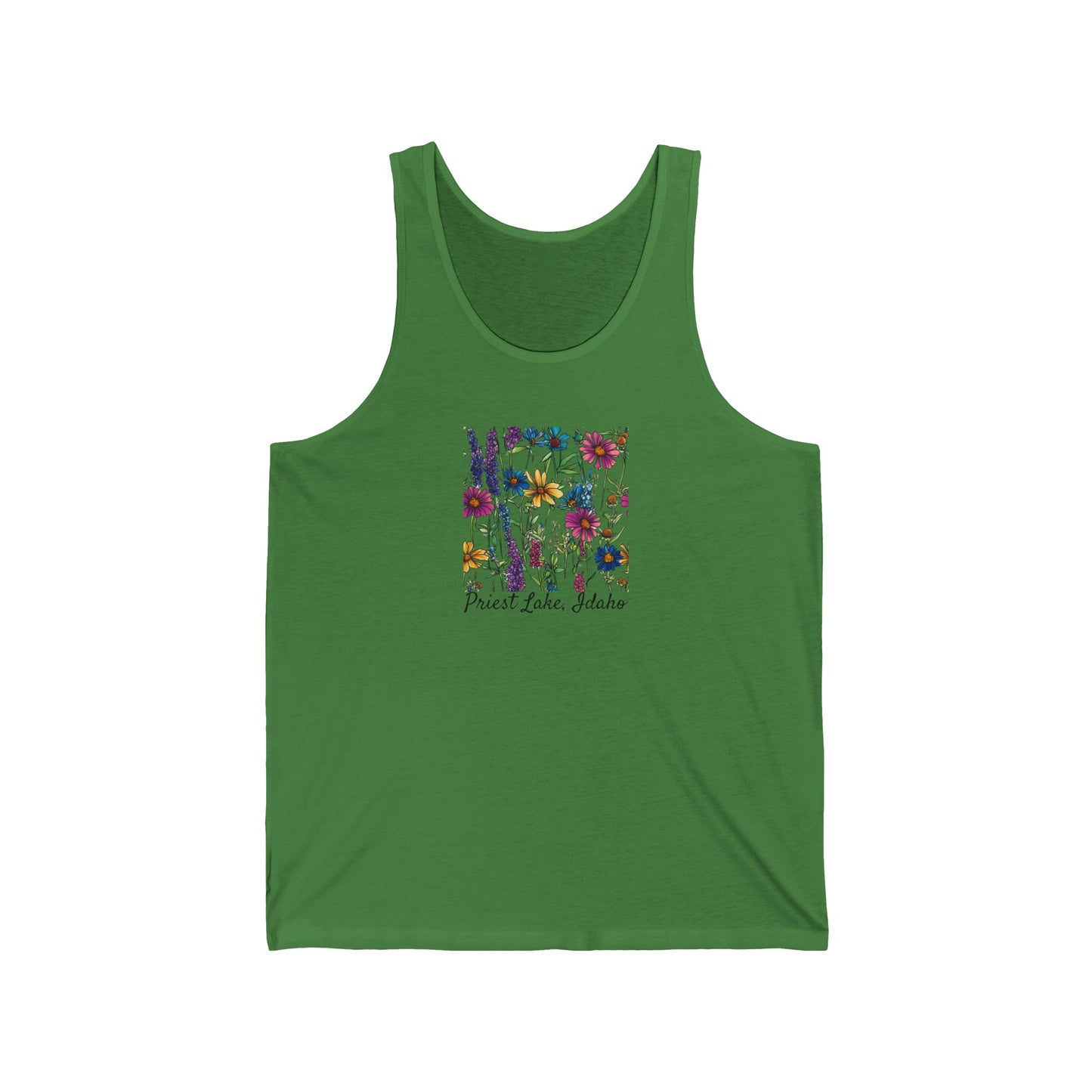 Priest Lake Wildflower Unisex Jersey Tank