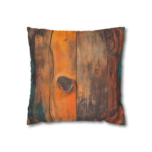 Vibrant Decay - Square Polyester Pillowcase