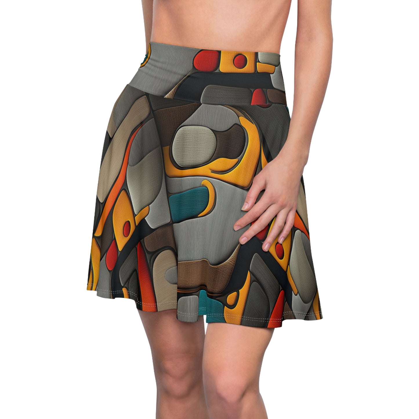 Mosaic Rhythms - Skater Skirt