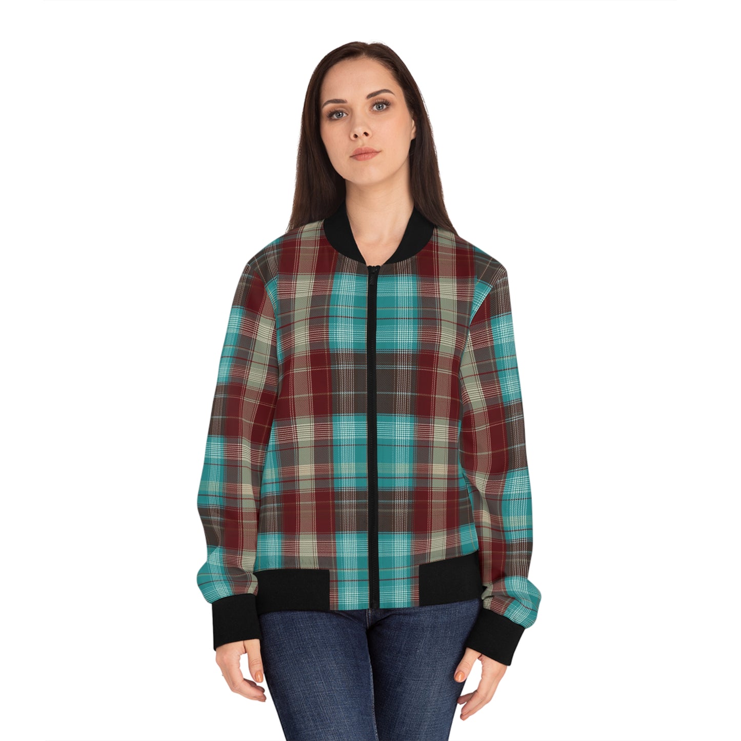 Copy of Deep Plaid  Bomber