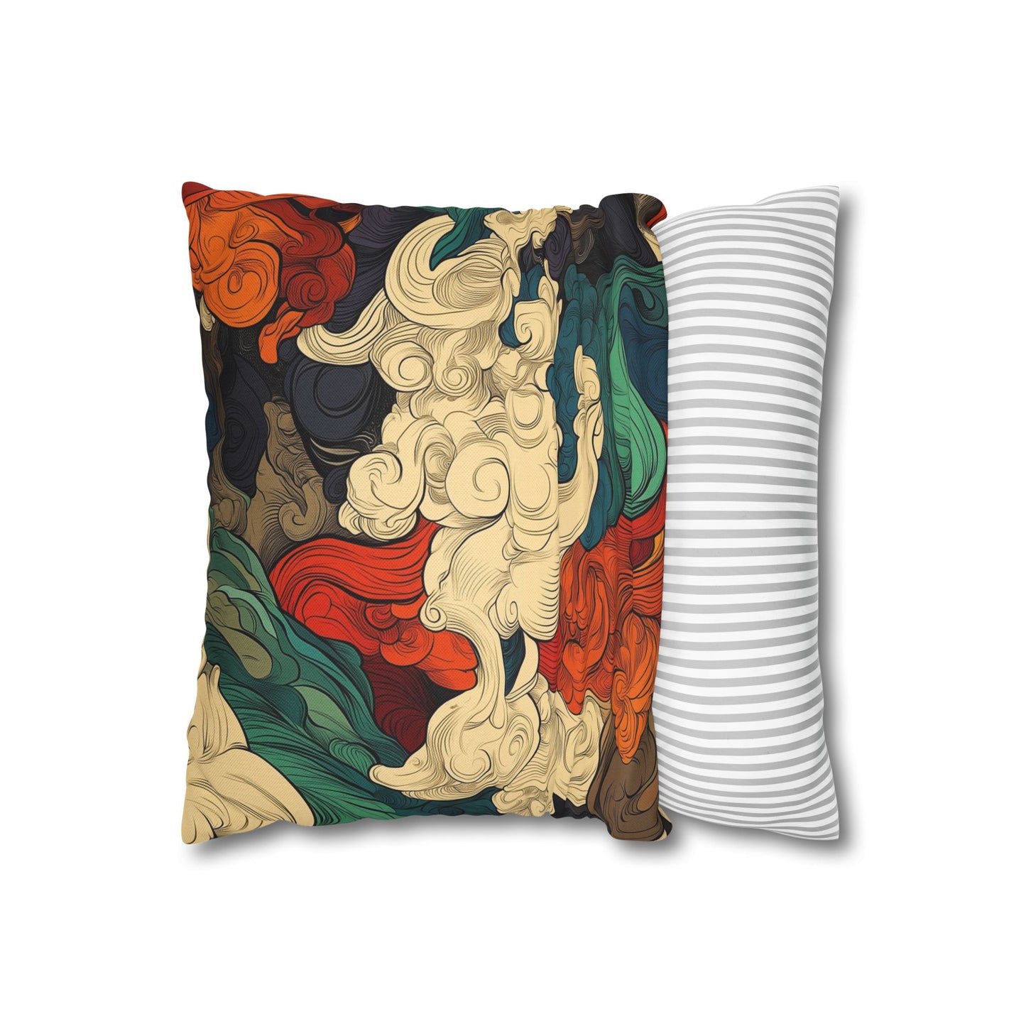 Turbulent Dreams - Square Polyester Pillowcase