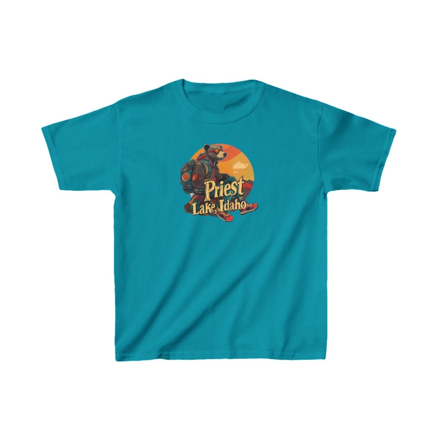 Hiker Bear 1 Kids T-shirt