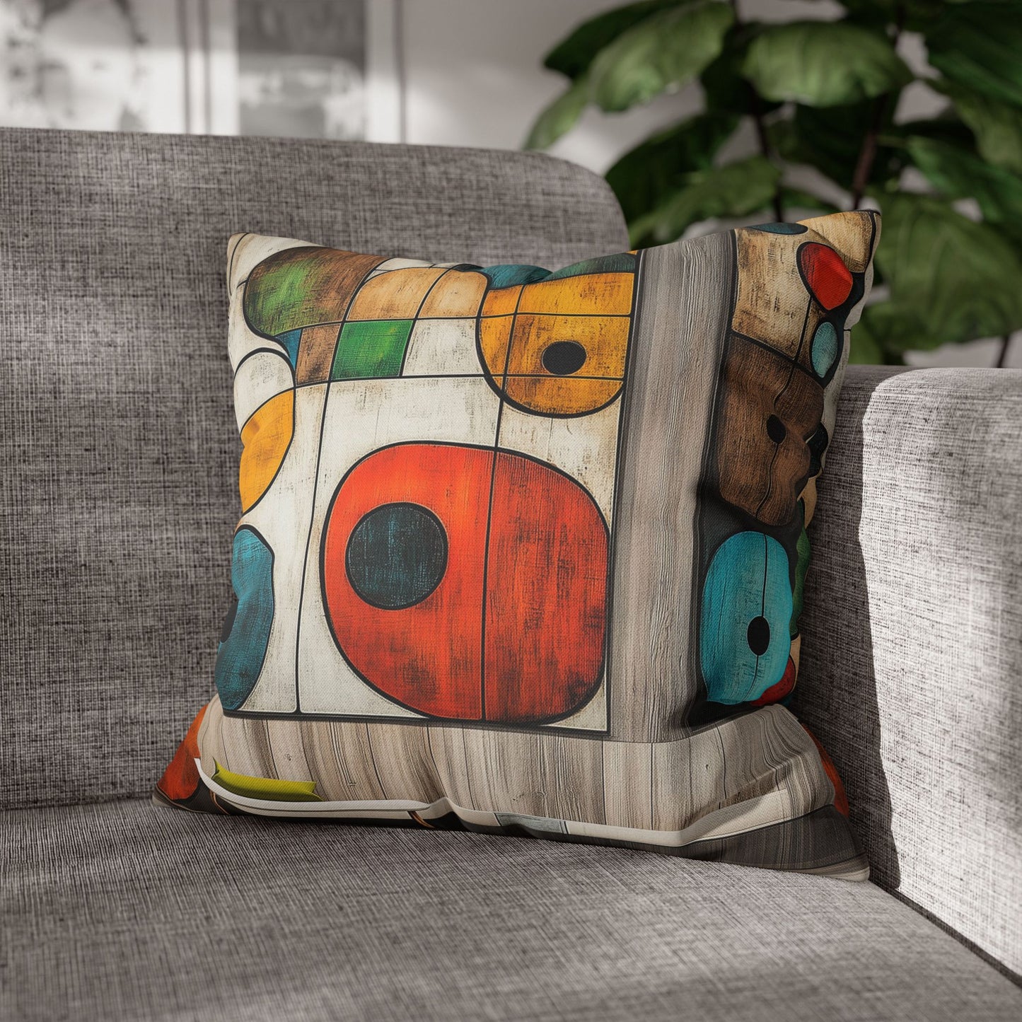 Geometric Ecstasy - Square Polyester Pillowcase