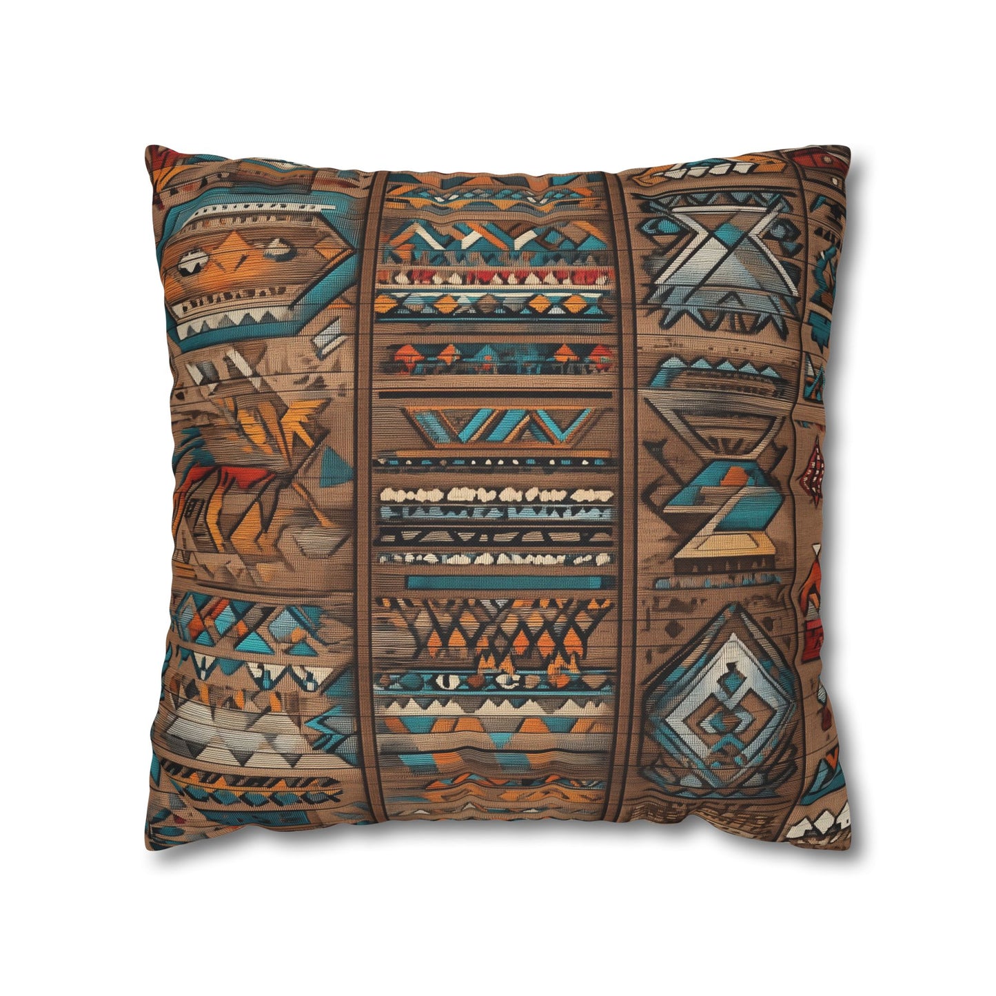 Indigenous Tapestry - Square Polyester Pillowcase