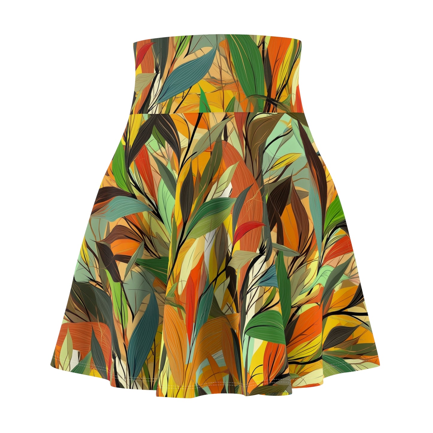 Painted Bamboo Skater Skirt