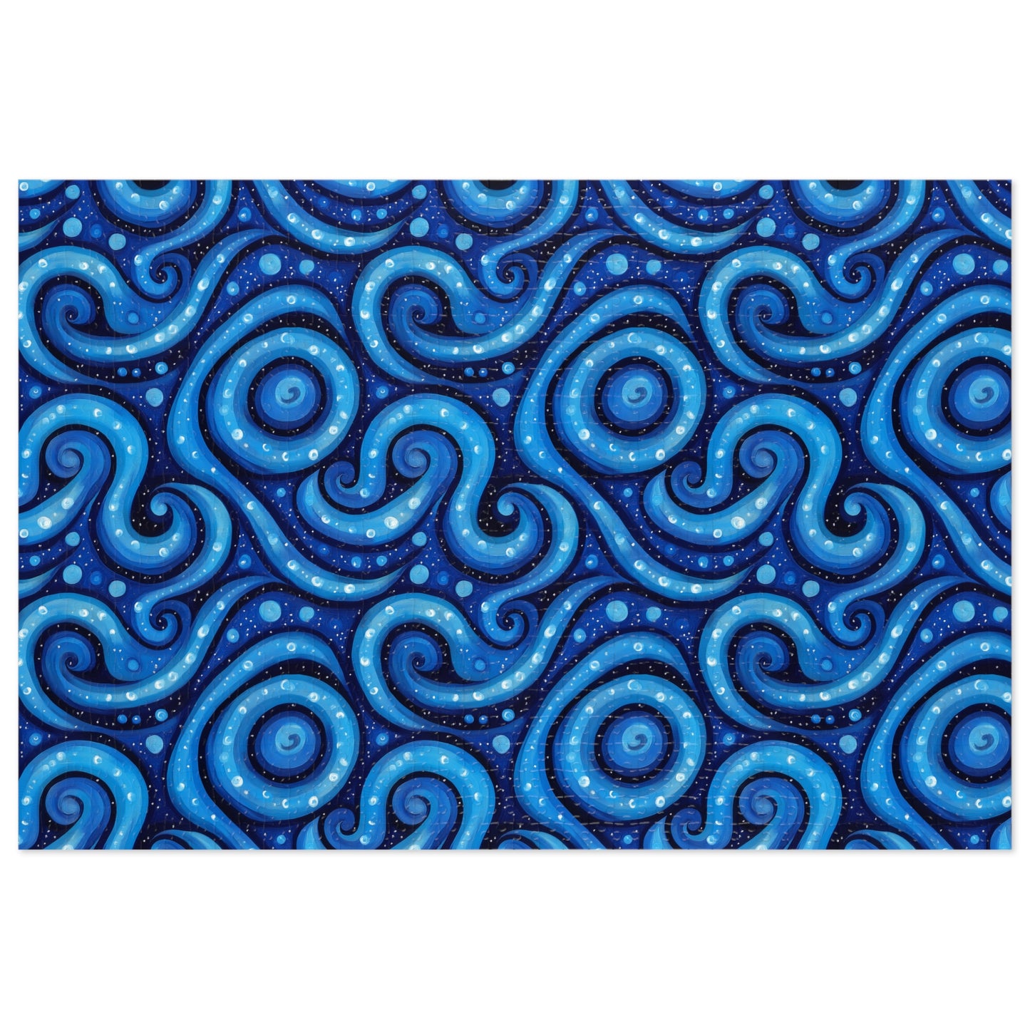 Blue Swirlino Jigsaw Puzzle 4